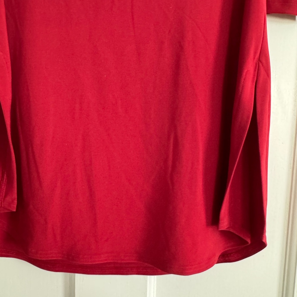Sympli Bold Red Off the Shoulder Top - Picture 2 of 6